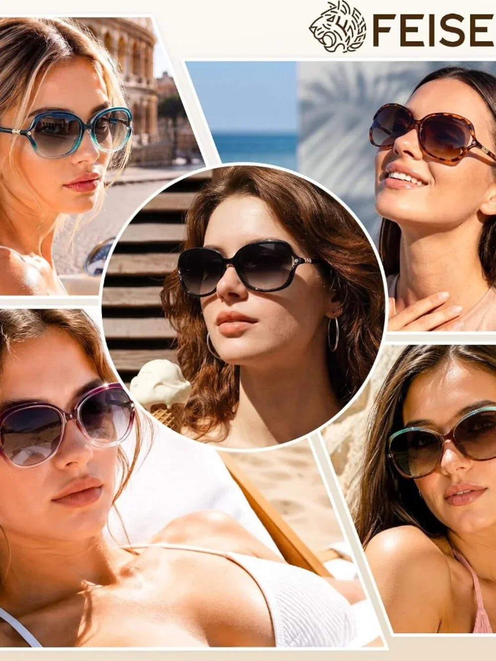 Fashion Women's Polarized Sunglasses with UV400 Protection - Butterfly Style